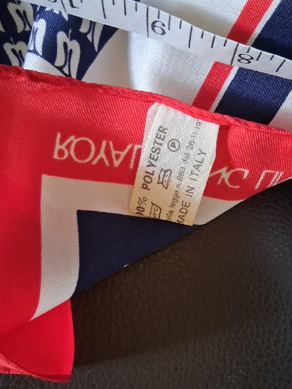 Vintage Red White & Blue Scarf - Picture 5 of 5